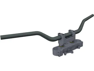KTM 990 Top Fork Plate 3D Model preview