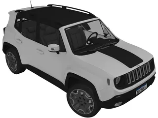 Jeep Renegade Latitude (2015) 3D Model preview