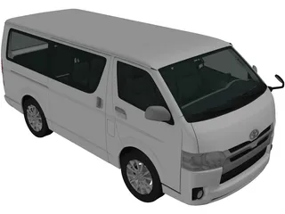 Toyota Hiace (2013) 3D Model preview