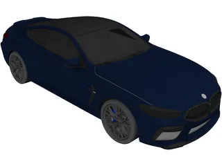 BMW M8 Competition (2020) 3D Model preview
