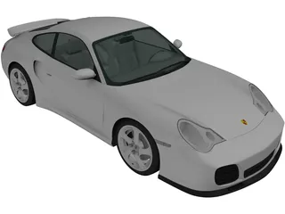 Porsche 911 Turbo (2000) 3D Model preview