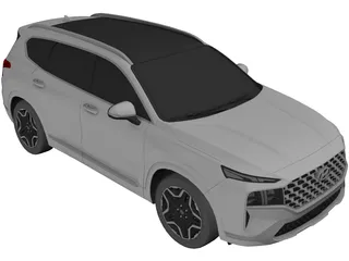 Hyundai Santa Fe (2021) 3D Model preview