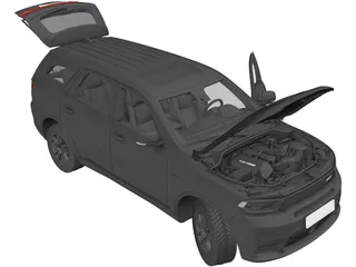 Dodge Durango SRT (2018) 3D Model preview