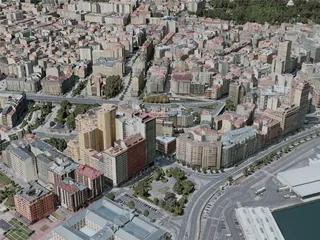 A Coruna City, Spain (2020) 3D Model preview