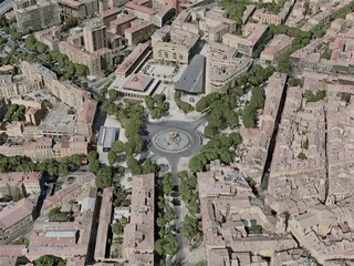 Aix-en-Provence City, France (2020) 3D Model preview