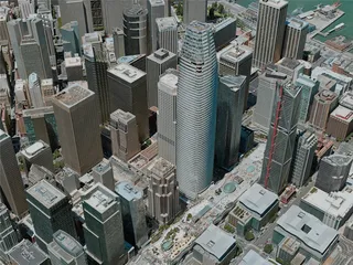 San Francisco City, USA (2020) 3D Model preview