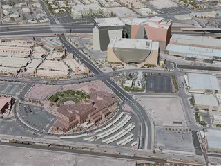 Las Vegas City, Downtown, USA (2020) 3D Model preview