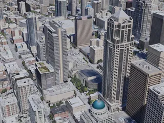Seattle City, USA (2020) 3D Model preview