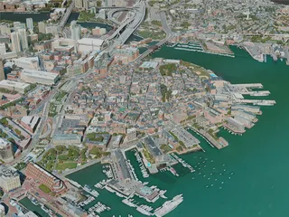 Boston City, USA (2020) 3D Model preview