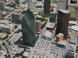 Dallas City, TX, USA (2020) 3D Model preview
