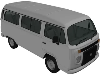 Volkswagen Kombi (2012) 3D Model preview