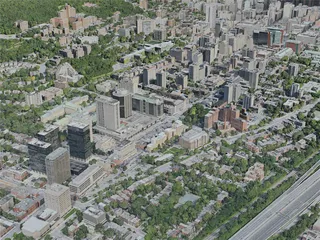 Montreal City, Canada (2020) 3D Model preview