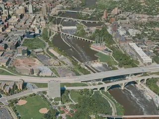 Minneapolis City, USA (2020) 3D Model preview