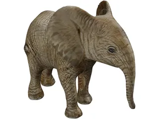 Elephant 3D Model preview
