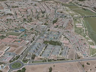 Badajoz City, Spain (2020) 3D Model preview