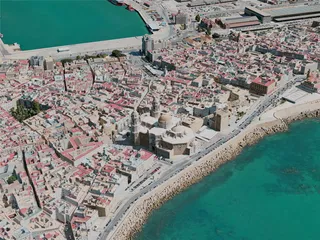 Cadiz City, Spain (2020) 3D Model preview