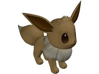 Pokemon Eevee 3D Model preview