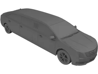 Cadillac XTS Limo (2019) 3D Model preview