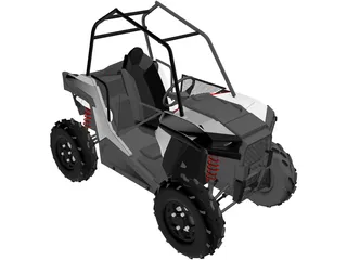 Polaris UTV Buggy 3D Model preview