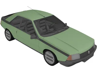 Renault Fuego (1980) 3D Model preview