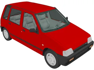 Daewoo Tico (1993) 3D Model preview
