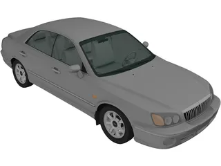 Hyundai Grandeur XG (1999) 3D Model preview