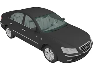 Hyundai Sonata (2008) 3D Model preview
