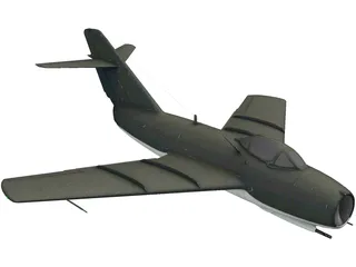 Mikoyan-Gurevich MiG-15 Fagot 3D Model preview