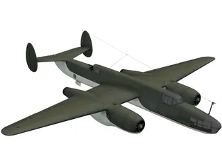 Tupolev Tu-12 3D Model preview