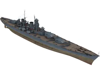 Sovetsky Soyuz Battleship 3D Model preview