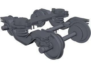 Alstom Bogie 3D Model preview