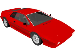 Lotus Esprit Turbo (1983) 3D Model preview