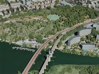 Stockholm City, Sweden (2020) 3D Model preview