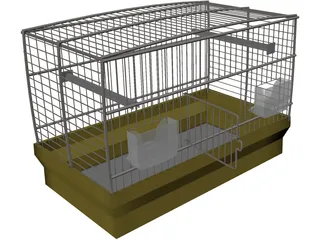 Bird Cage 3D Model preview