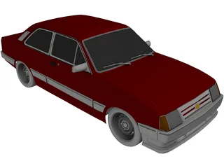 Chevrolet Chevette (1988) 3D Model preview