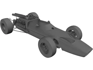 Mclaren M2B 3D Model preview