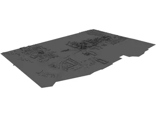 Lexington City, KY, USA 3D Model preview
