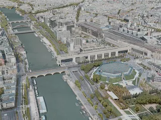 Paris City, France (2020) 3D Model preview