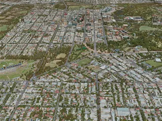 Adelaide City, Australia (2020) 3D Model preview