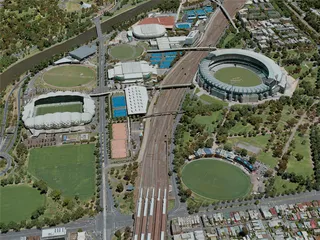 Melbourne City, Australia (2020) 3D Model preview