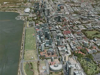 Perth City, Australia (2020) 3D Model preview
