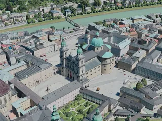 Salzburg City, Austria (2020) 3D Model preview