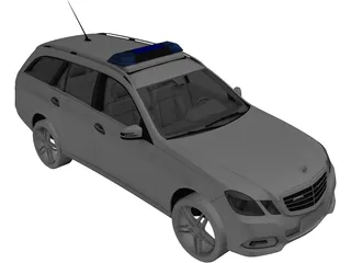 Mercedes-Benz E-Class Police 3D Model preview