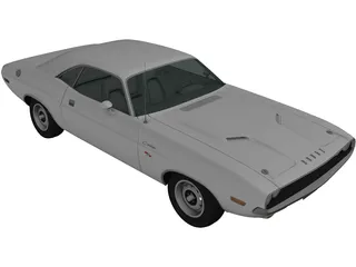 Dodge Challenger (1970) 3D Model preview