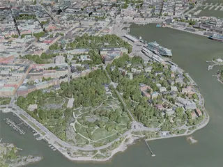 Helsinki City, Finland (2020) 3D Model preview