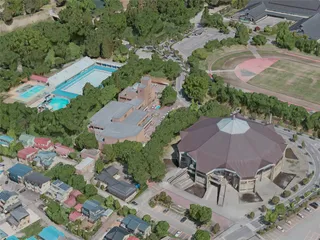 Aizuwakamatsu City, Japan (2020) 3D Model preview