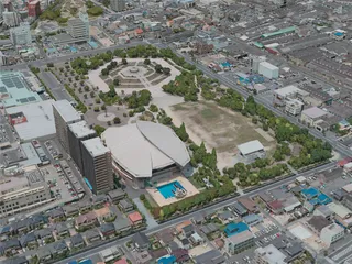 Fukuyama City, Japan (2020) 3D Model preview