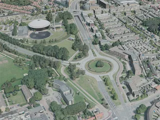 Eindhoven City, Netherlands (2020) 3D Model preview