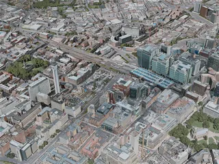 Birmingham City, UK (2020) 3D Model preview