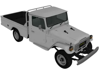 Toyota Land Cruiser Pickup (1979) 3D Model preview